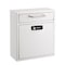 Adiroffice Medium Steel Drop Box Wall-Mount Mailbox with  Dual Key and Combination Lock, White ADI631-05-WHI-KC-MK - alternate 1
